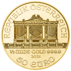 50EUR Wiener Philharmoniker 1/2 OZ 2021